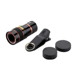 8X / 12X Optical Zoom Clip-on Telescope Camera Lens-bestdealz26